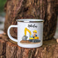 Recycelbare Emaille Kindertasse – bruchsichere und umweltfreundliche Kindertasse mit Namen bedrucken lassen