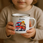 Emaille Kindertasse mit Namen von Little Mathilda – kratzfest, bruchsicher und recyclebar, ideal für den Alltag mit Kindern
