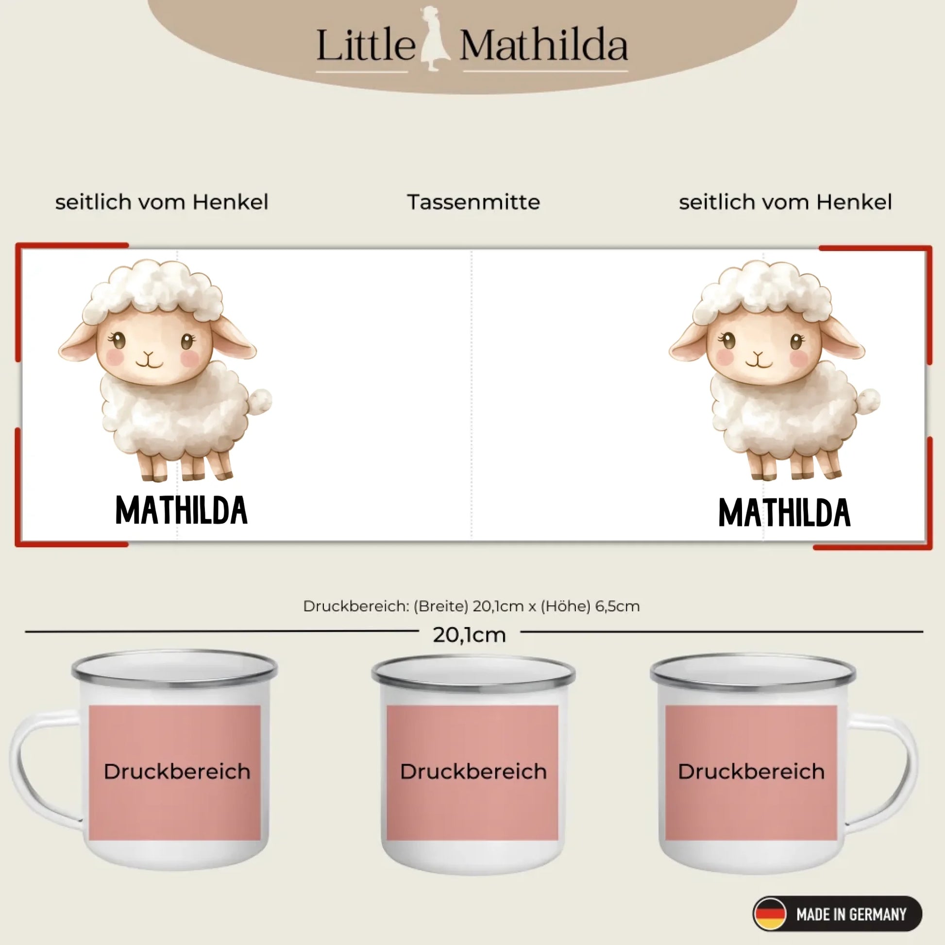 Druckbereiche Little Mathilda