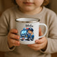 Emaille Kindertasse mit Namen von Little Mathilda – kratzfest, bruchsicher und recyclebar, ideal für den Alltag mit Kindern