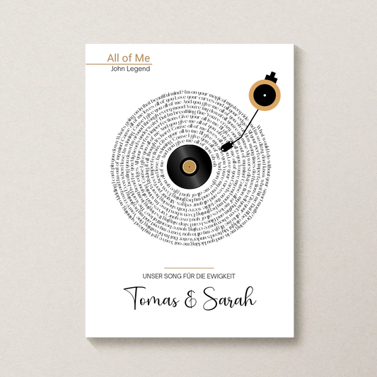 Personalisiertes Poster von Little Mathilda transparent