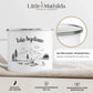 Nahaufnahme personalisierte Emaille Tasse mit hochwertigem Druck von Little Mathilda