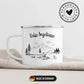 Personalisierte Emaille Tasse mit Namen als individuelles Camping Geschenk