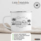 Personalisierte Camping Tasse mit Namen – Emaille oder Keramik – Geschenk für Camper, Wohnmobil & Vanlife
