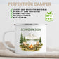 Personalisierte Emaille Camping Tasse Auszeit