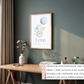 Personalisiertes Baby Geburtsposter in Schwarz-Weiß – liebevolles Wandbild fürs Kinderzimmer