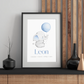 Personalisiertes Namensposter zur Geburt – stilvolles Baby Poster für Mädchen und Jungen