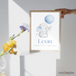Personalisiertes Geburtsposter im skandinavischen Stil – hochwertiges Babyzimmer Poster mit Namen