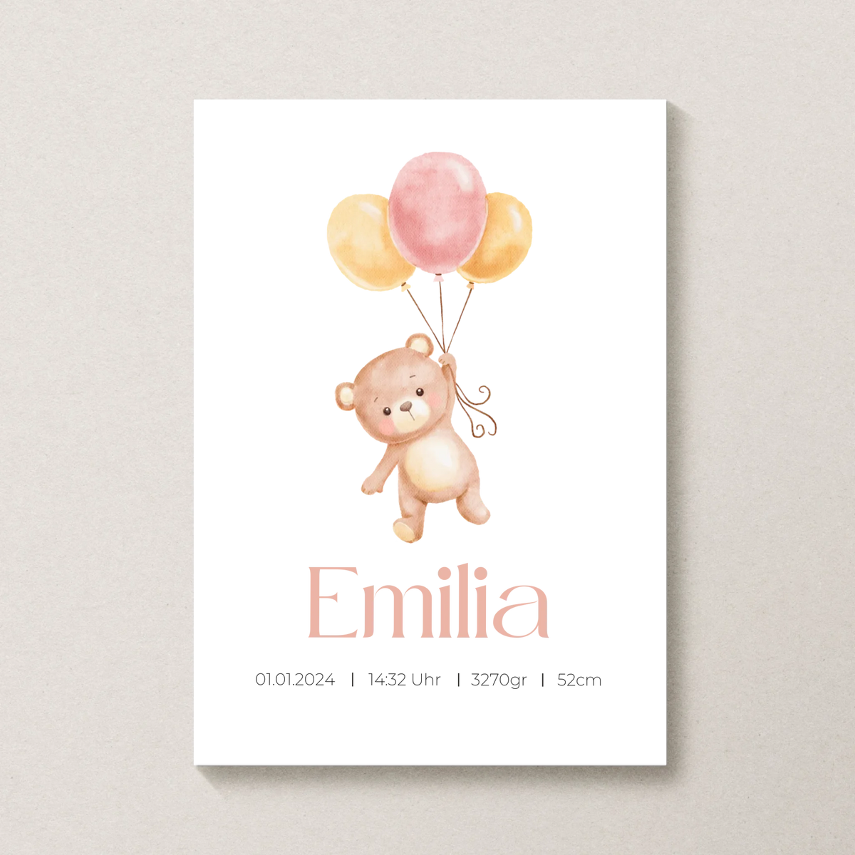 Personalisiertes Poster von Little Mathilda transparent