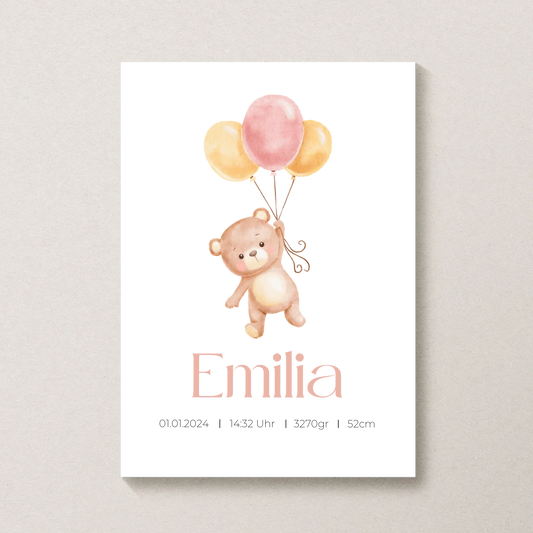 Personalisiertes Poster von Little Mathilda transparent