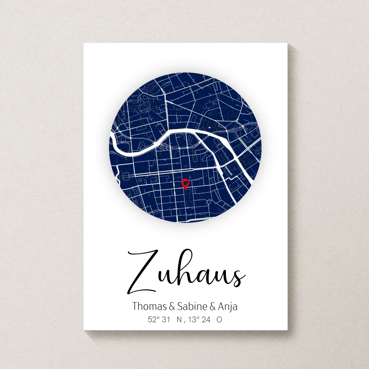 Personalisiertes Poster von Little Mathilda transparent