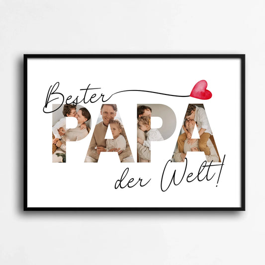 Personalisiertes Poster: Bester Papa der Welt!