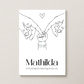 Personalisiertes Poster von Little Mathilda transparent
