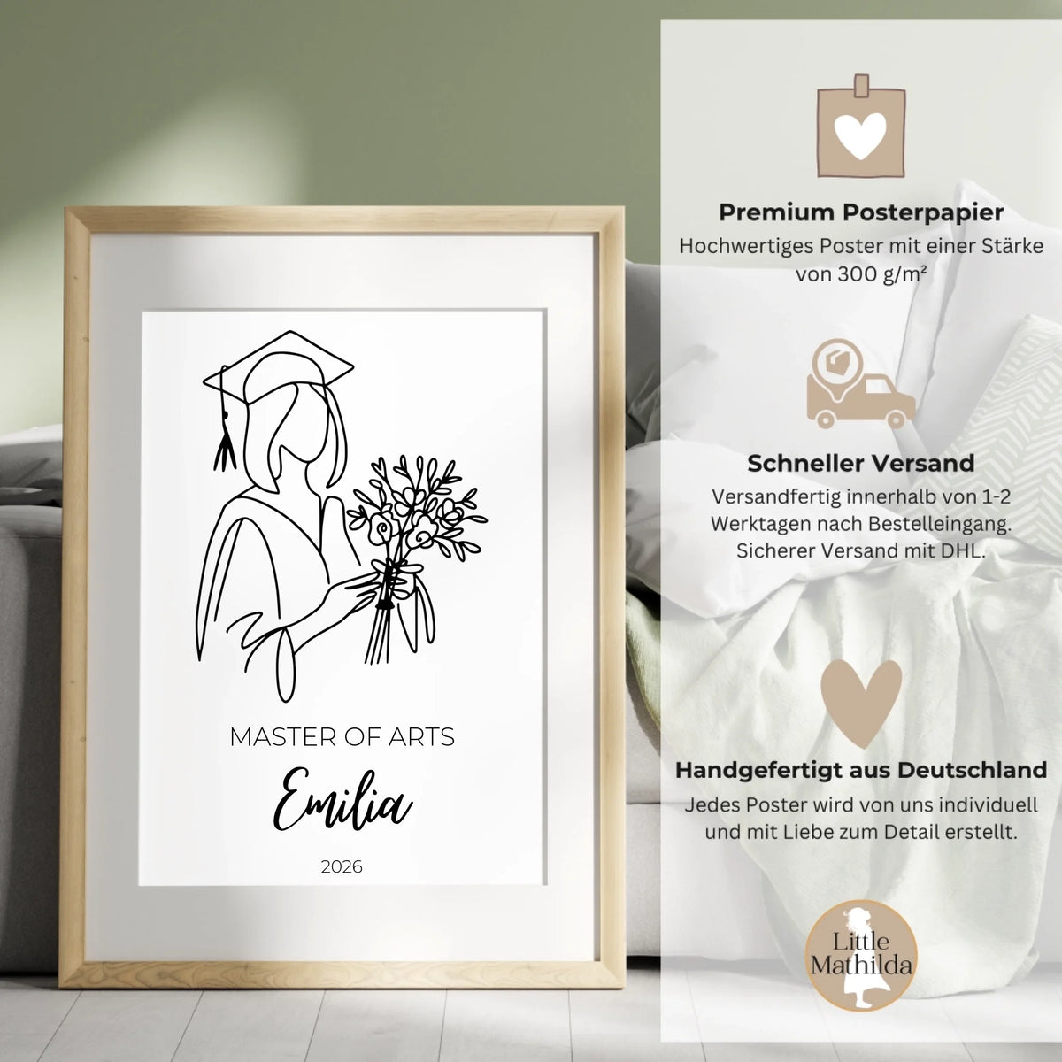 Personalisiertes Poster von Little Mathilda (2)
