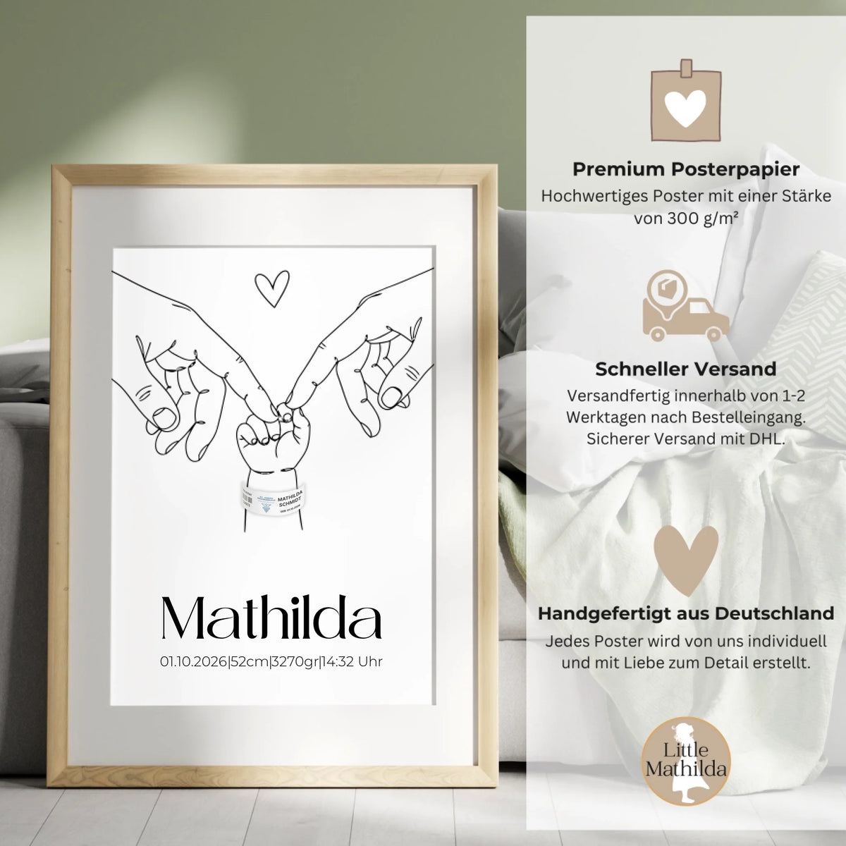 Personalisiertes Poster von Little Mathilda (2)
