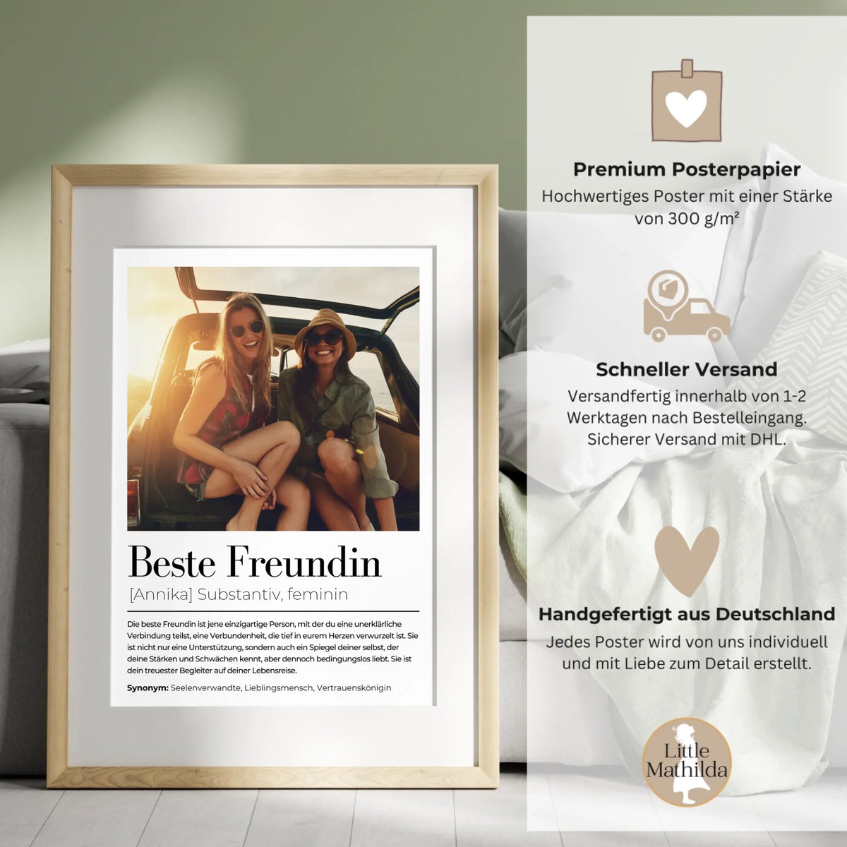 Personalisiertes Poster von Little Mathilda (2)