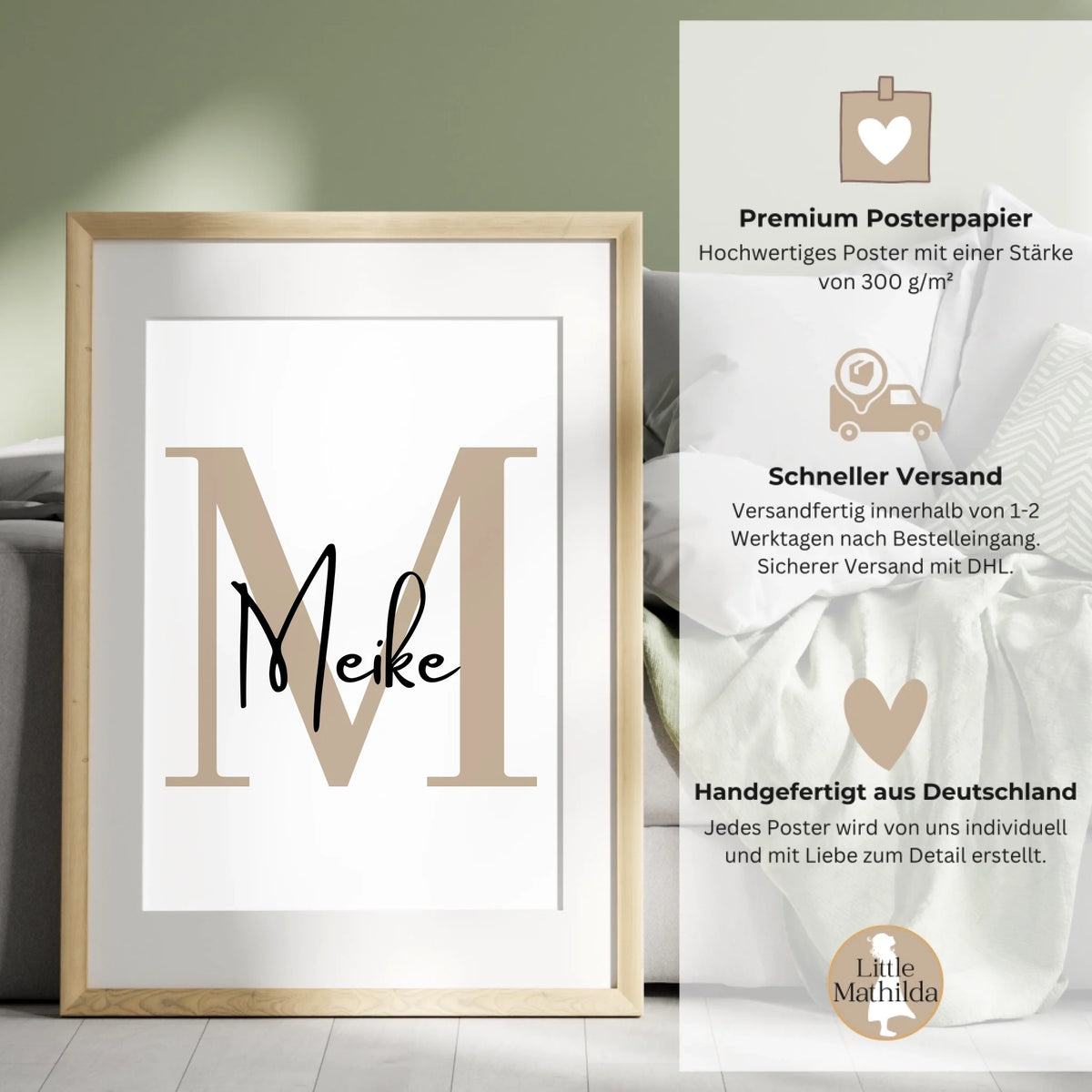 Personalisiertes Poster von Little Mathilda (2)