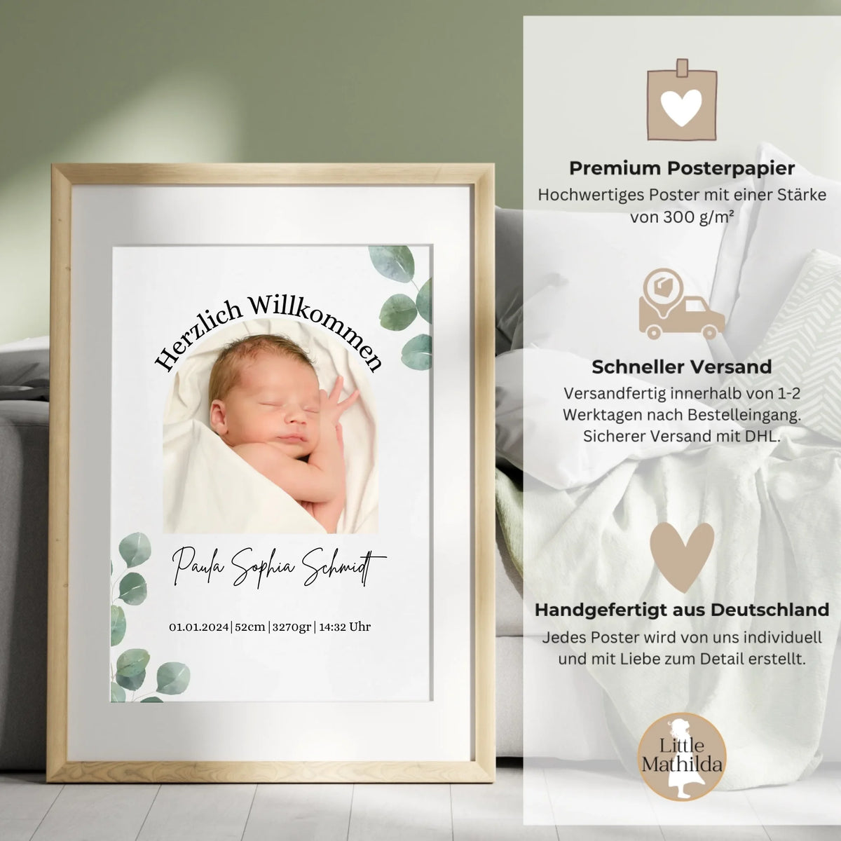 Personalisiertes Poster von Little Mathilda (2)