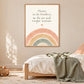 Heute ist die Kindheit – Poster 40 × 50 cm im Kleinkindzimmer