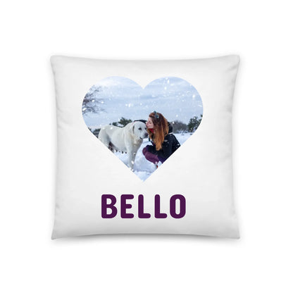 Dog cushion with photo