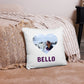 Dog cushion with photo
