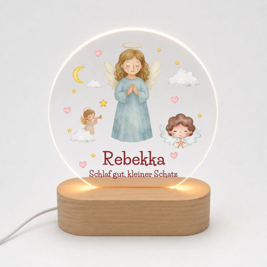 Personalisiertes Acryl-Nachtlicht mit Namen – Gute-Nacht-Licht für Kinder