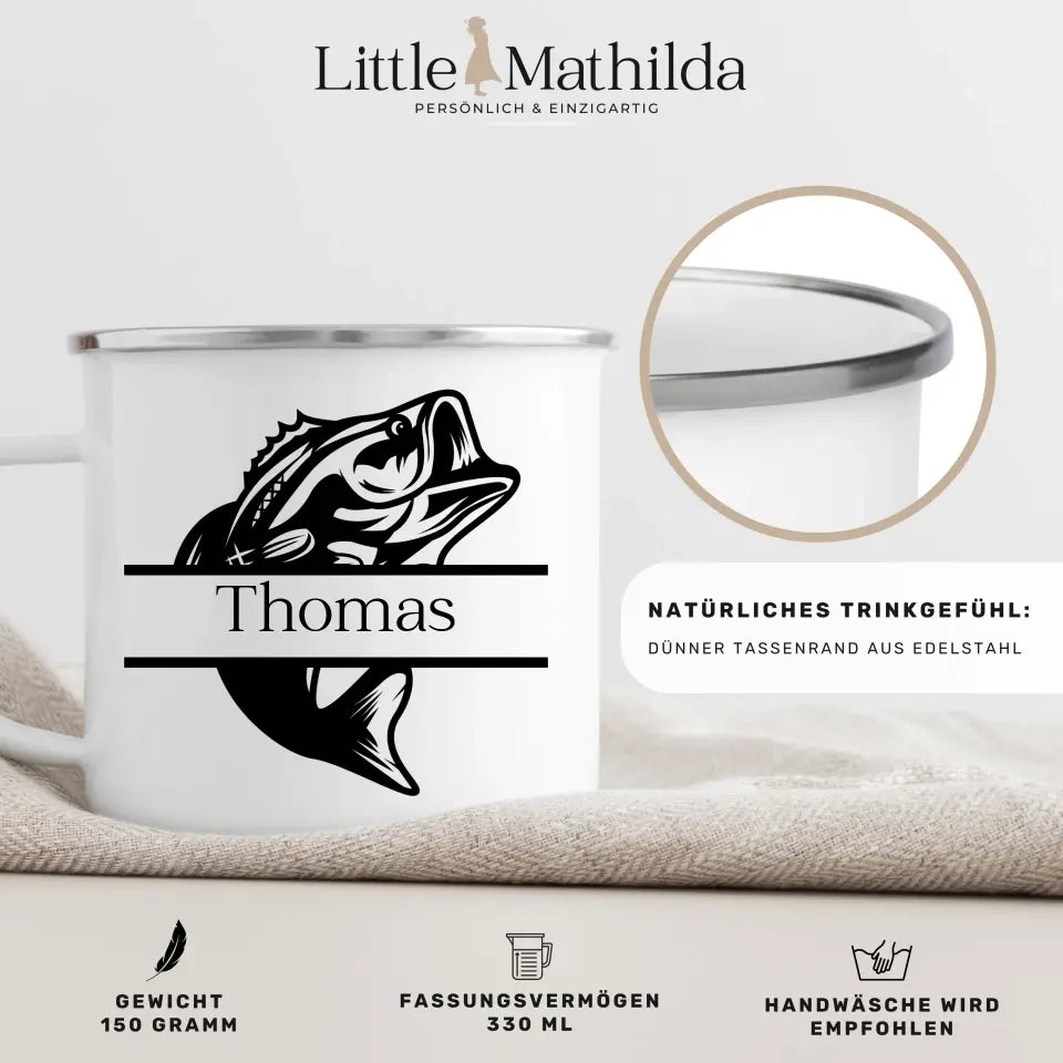 Angler Tasse "Barsch" Little Mathilda Little Mathilda Customizer