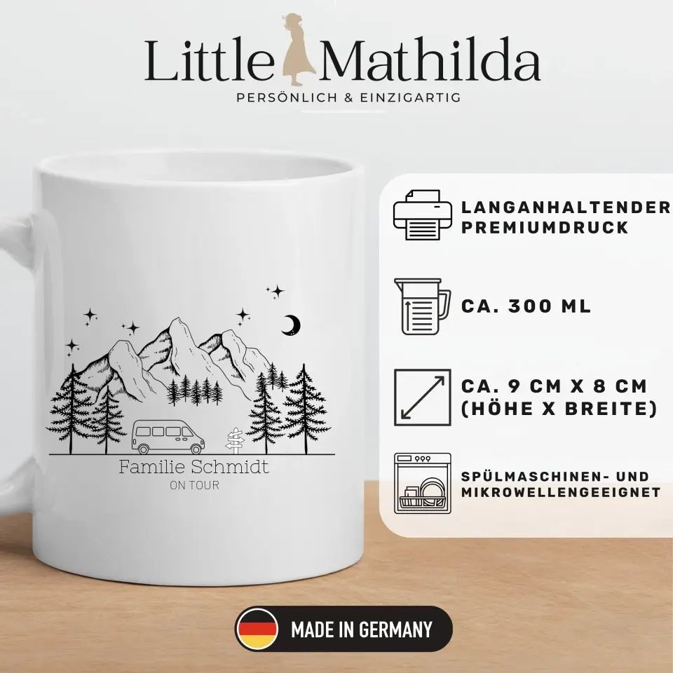 Camping Tasse "Mountains" Little Mathilda Little Mathilda Customizer