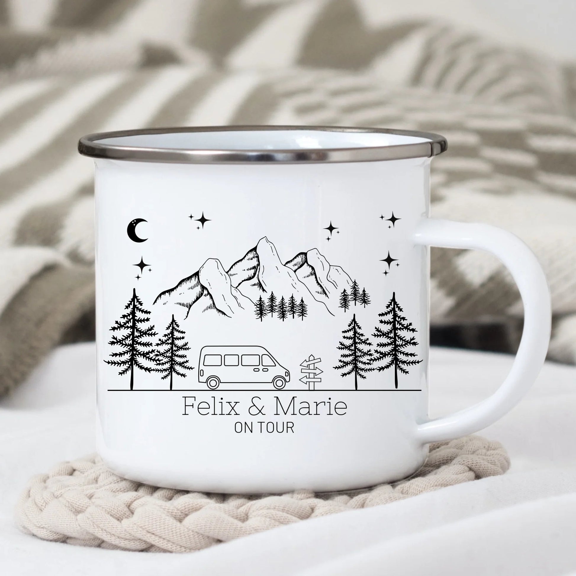 Camping Tasse "Mountains" Little Mathilda Little Mathilda Customizer