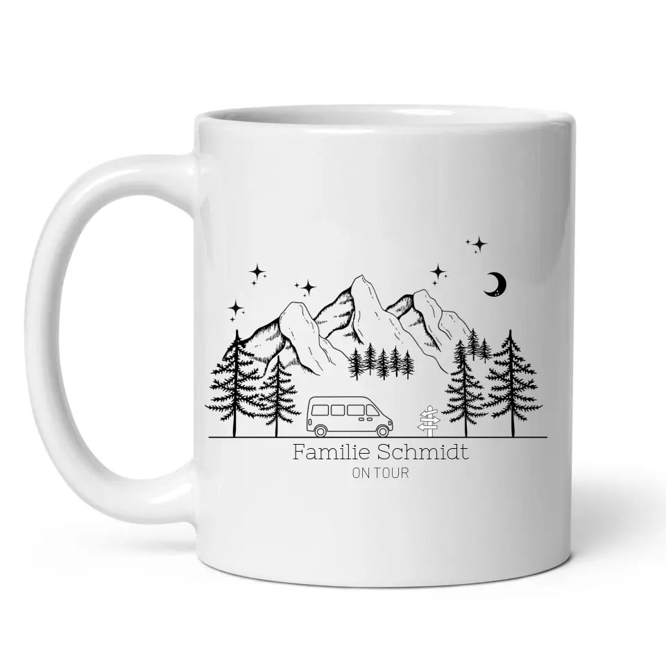 Camping Tasse "Mountains" Little Mathilda Little Mathilda Customizer