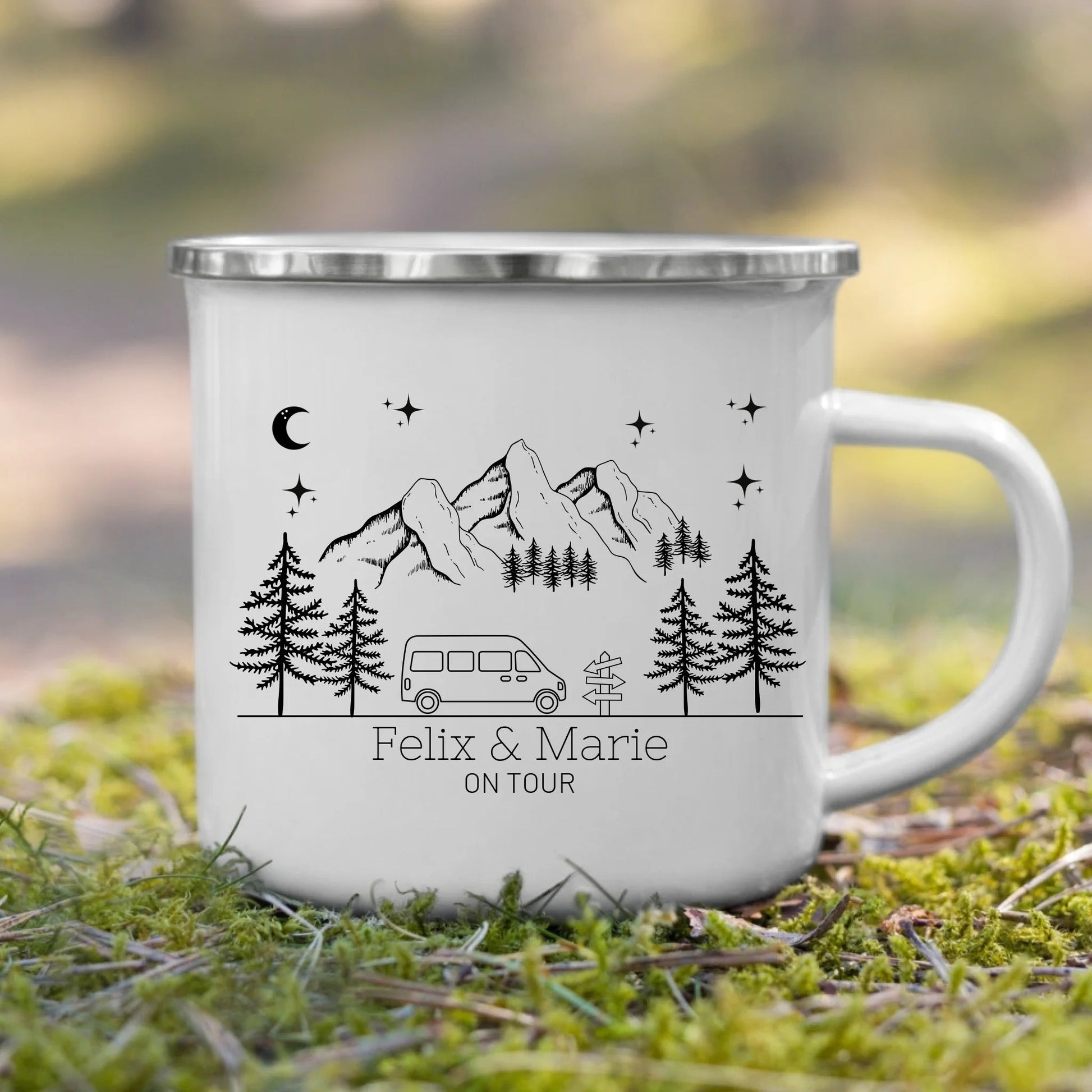 Camping Tasse "Mountains" Little Mathilda Little Mathilda Customizer