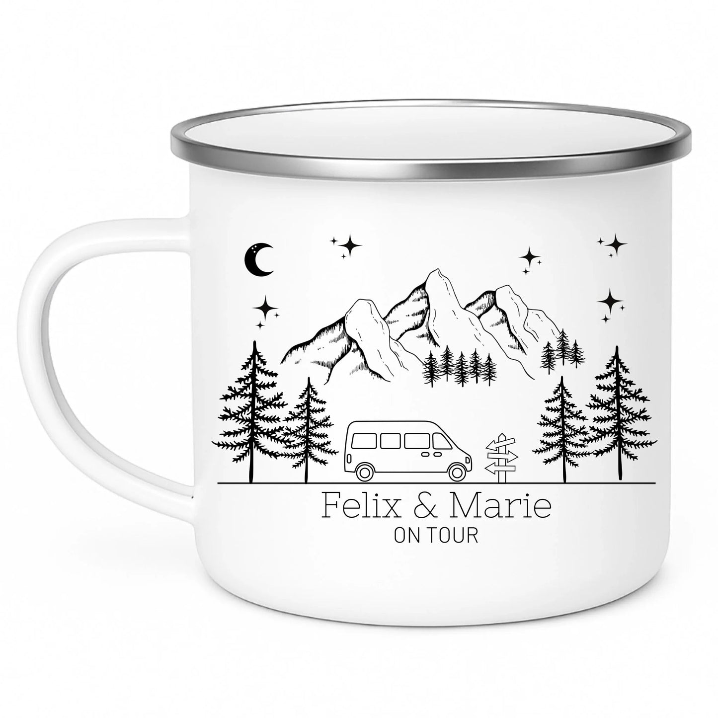 Camping Tasse "Mountains" Little Mathilda Little Mathilda Customizer