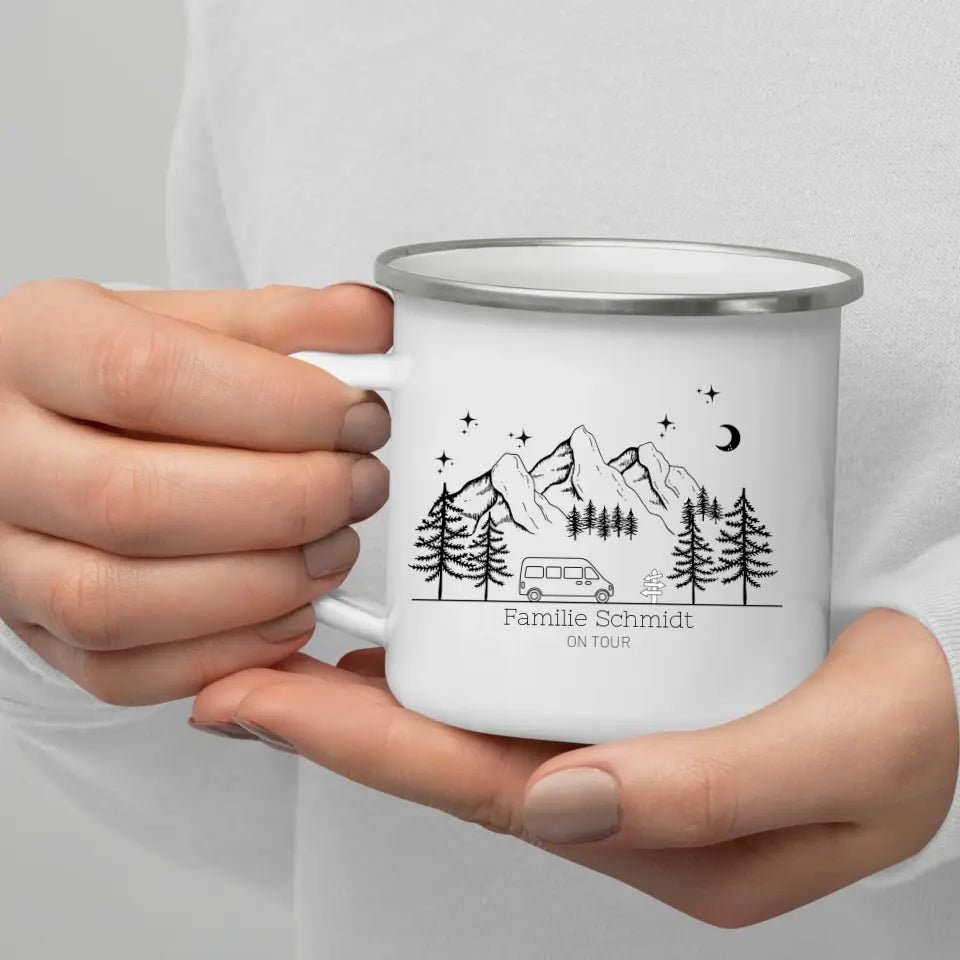 Camping Tasse "Mountains" Little Mathilda Little Mathilda Customizer