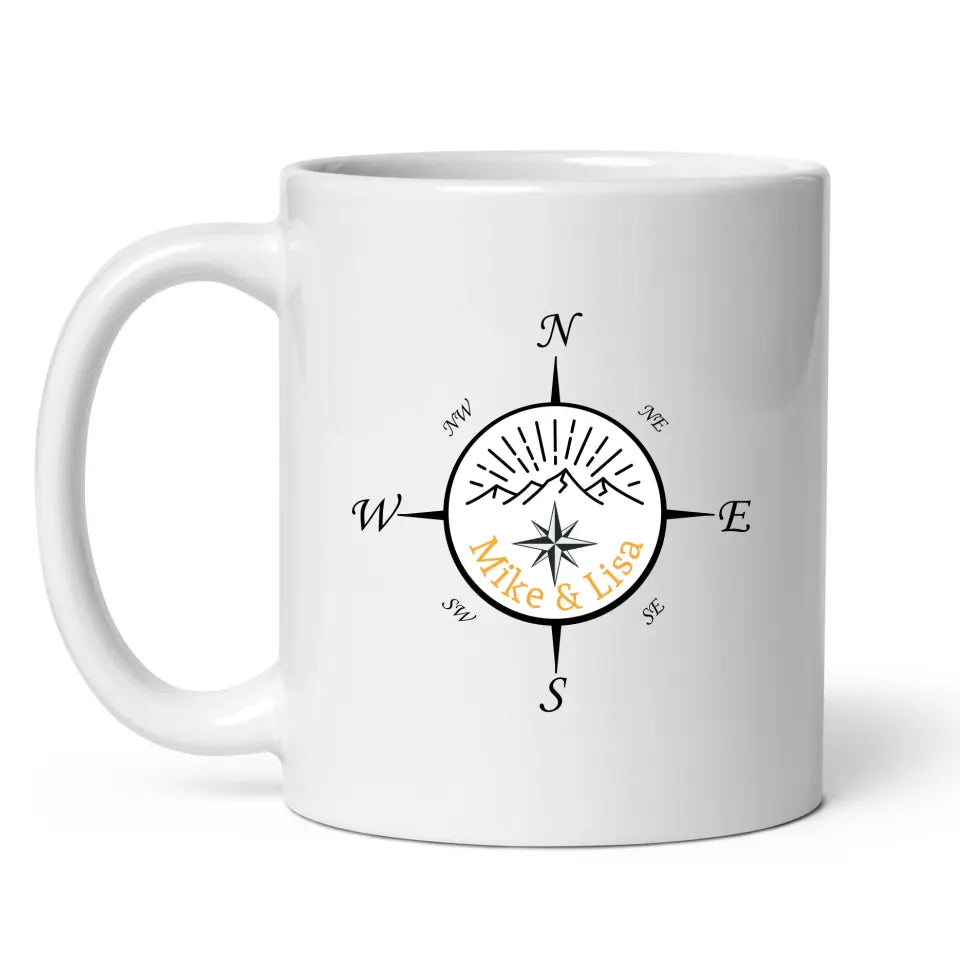 Camping Tasse "Personalisierter Kompass" Little Mathilda Little Mathilda Customizer