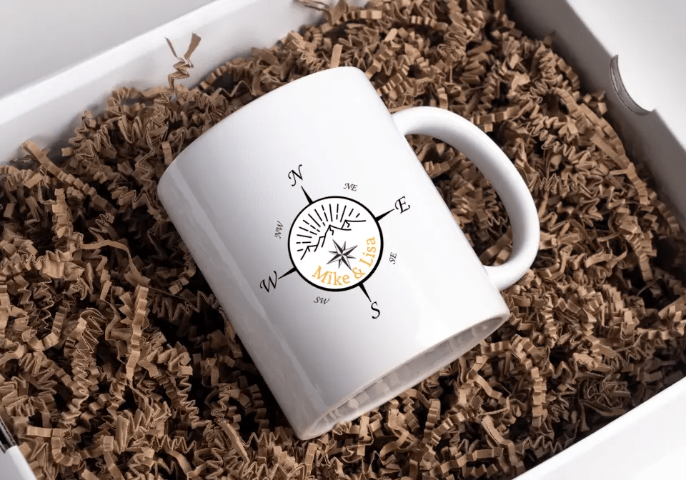 Camping Tasse "Personalisierter Kompass" Little Mathilda Little Mathilda Customizer