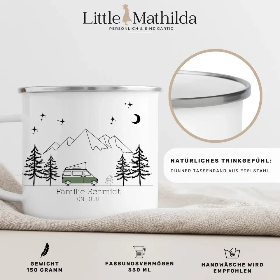 Camping Tasse "Van mit Aufstelldach" Little Mathilda Little Mathilda Customizer