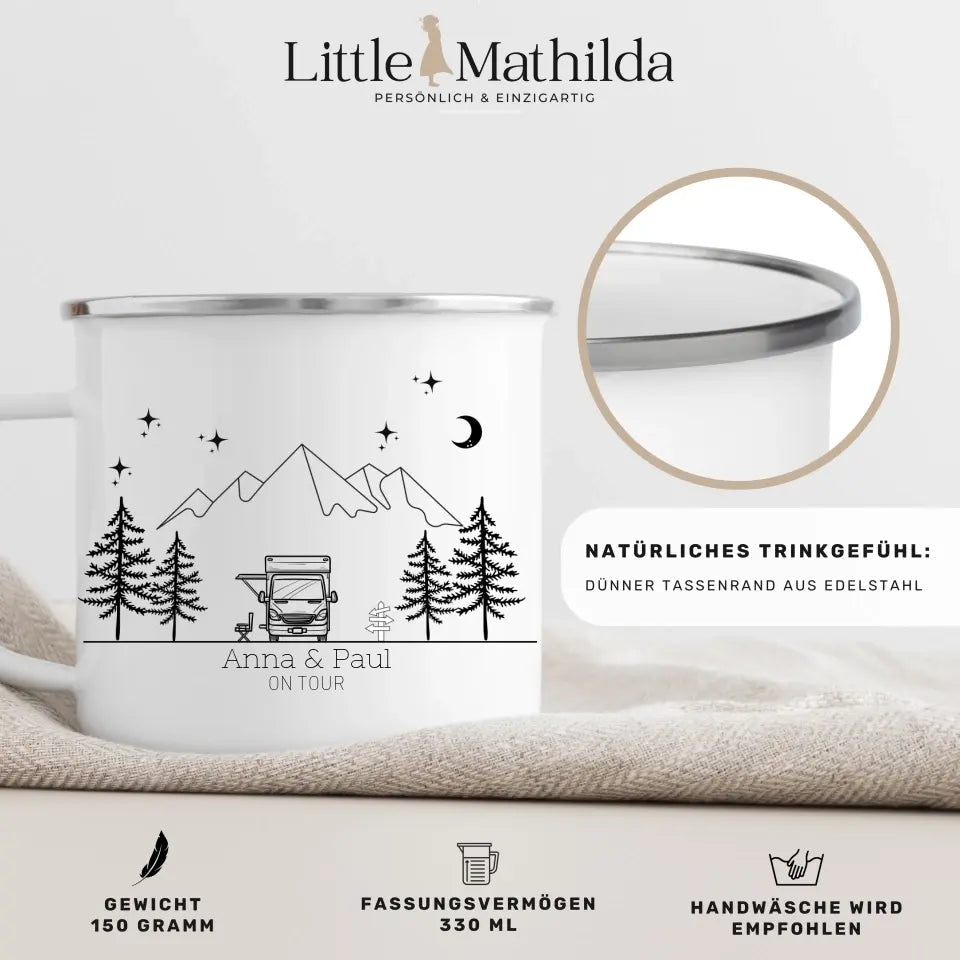 Emaille Camping Tasse Wohnmobil Little Mathilda Little Mathilda Customizer