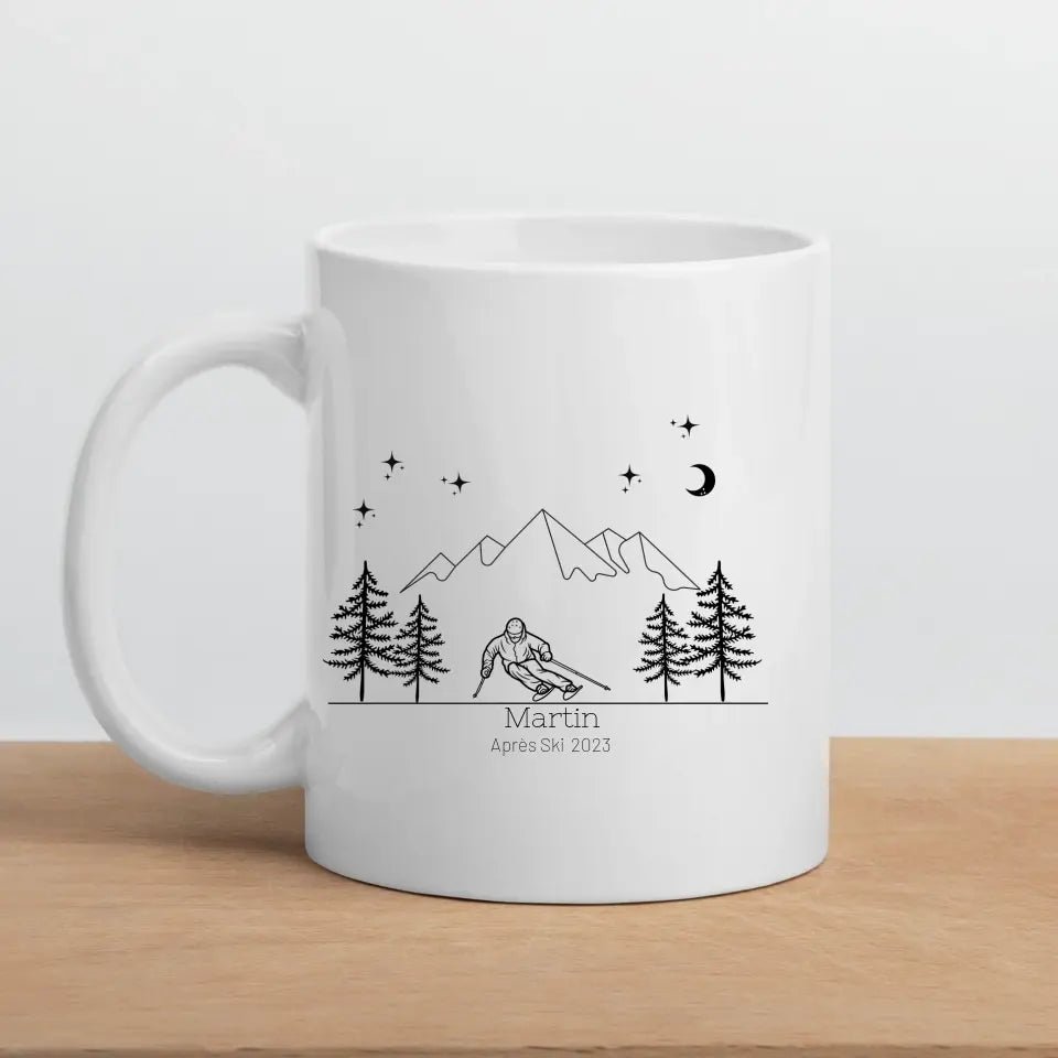 Personalisierte "Ski Emaille Tasse" Little Mathilda Little Mathilda Customizer