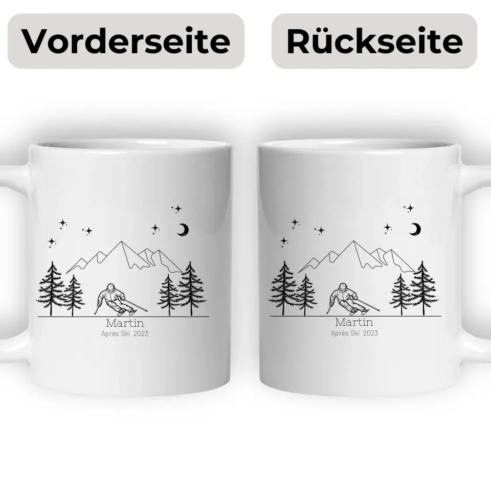Personalisierte "Ski Emaille Tasse" Little Mathilda Little Mathilda Customizer