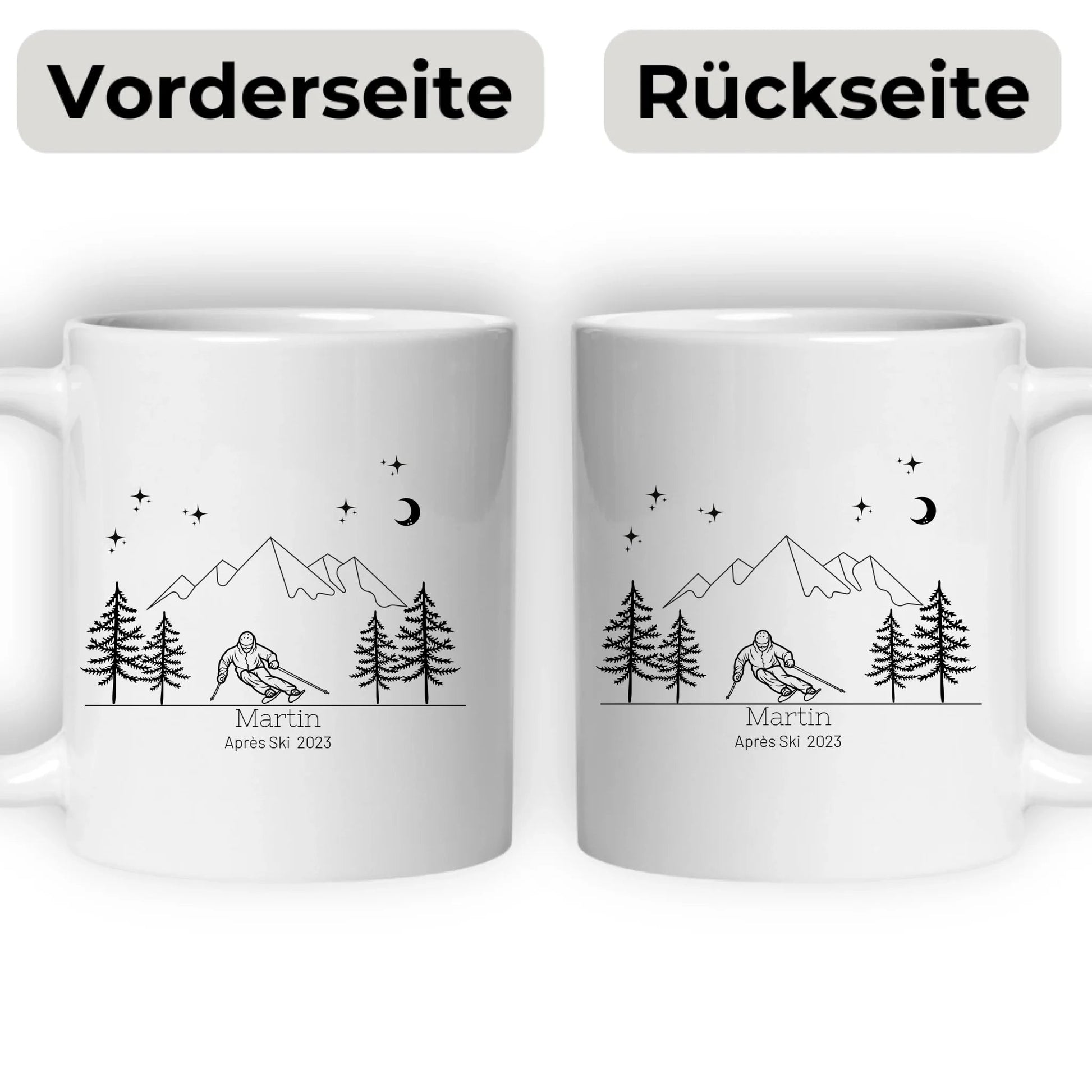 Personalisierte "Ski Emaille Tasse" Little Mathilda Little Mathilda Customizer