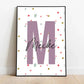 Personalisiertes Kinderzimmerposter mit Namen Little Mathilda merchOne Customizer