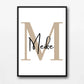 Personalisiertes Namensposter bunte Buchstaben Little Mathilda merchOne Customizer