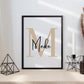 Personalisiertes Namensposter bunte Buchstaben Little Mathilda merchOne Customizer