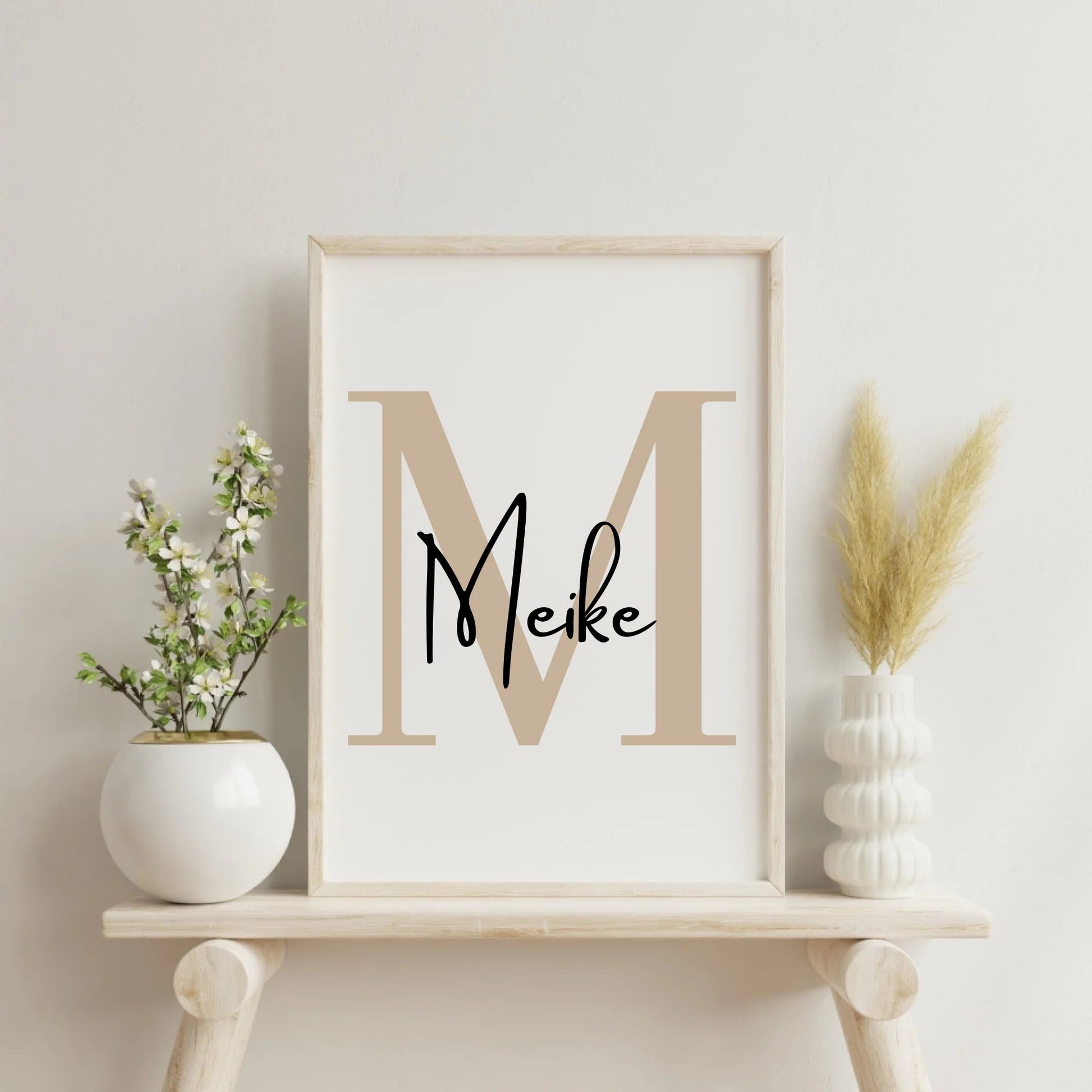 Personalisiertes Namensposter bunte Buchstaben Little Mathilda merchOne Customizer