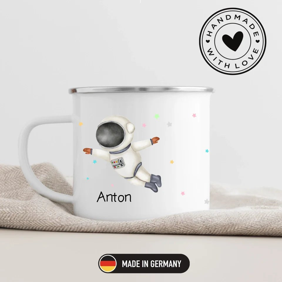 Astronauten Kindertasse Little Mathilda Little Mathilda Emaille Tasse