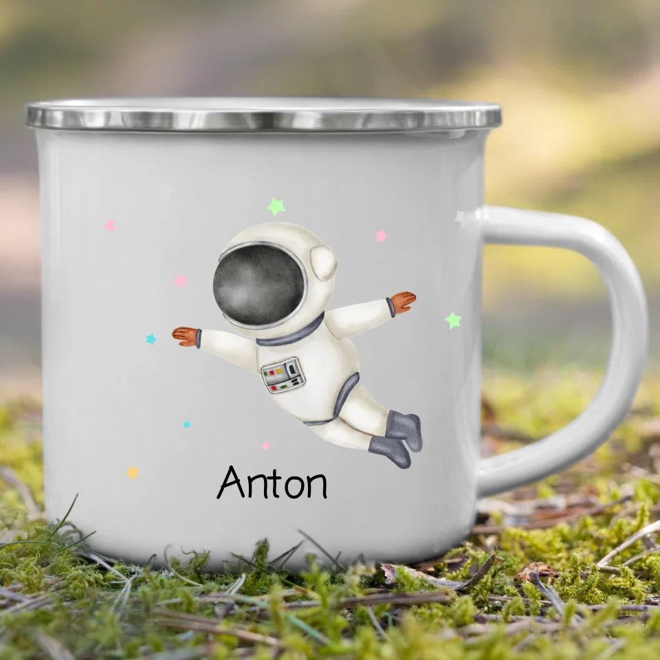 Astronauten Kindertasse Little Mathilda Little Mathilda Emaille Tasse