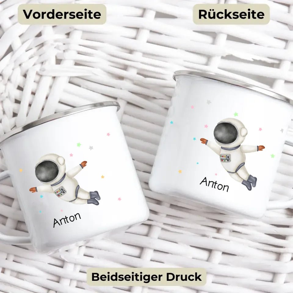 Astronauten Kindertasse Little Mathilda Little Mathilda Emaille Tasse