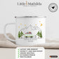 Bunter Reisecamper mit Gepäck Little Mathilda Little Mathilda Emaille Tasse