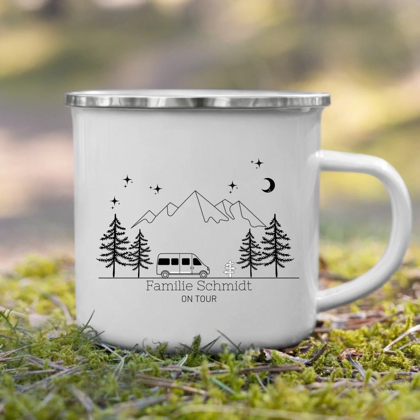 Camping Tasse "Camping Bus" Little Mathilda Little Mathilda Emaille Tasse