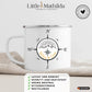 Camping Tasse "Personalisierter Kompass" Little Mathilda Little Mathilda Emaille Tasse